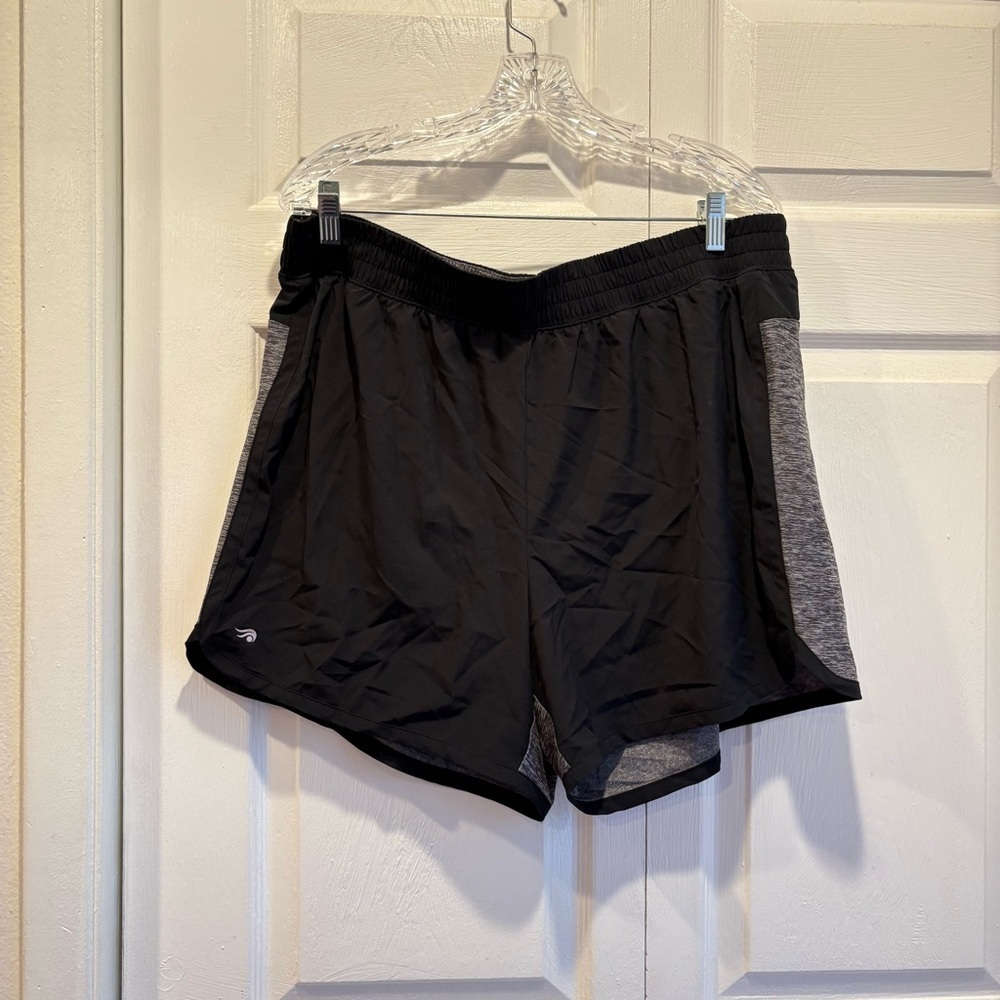Black and Gray Ideology Athletic Shorts - Size 1X